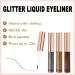DNM Liquid Glitter Eyeliner Set - 3 Colors Metallic Sparkle Dark Silver Brown Gold Red - Eye Makeup Glue for Eyes - 3Pcs - Buy Online on GoSupps.com