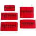 Clipper Grip SGR50 Professional Barber Grippers by Supreme Trimmer | 5 Piece Non-Slip Clipper Grips Barber Sleeve for Clipper Trimmer & Shaver | Red - Buy Online on GoSupps.com