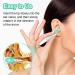 Spiral Earwax Removal Tool Safe, Reusable Ear Cleaner Kit with 16 Replacement Heads (Green) - for Adults and Children - Buy Online on GoSupps.com