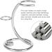 WTPIN Stainless Steel Razor Brush Stand Holder - Silver Shaving Stand for Men | Portable & Durable Shaving Brushlands - Buy Online on GoSupps.com