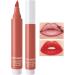 Moisturizing lip stain marker: precise angled tip pen liquid lip pencil | Long-lasting smudge-proof lip tint for women date makeup - Buy Online on GoSupps.com