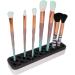 Non-Toxic ABS Makeup Container Holder - 26+72 Holes Portable Brush Organizer for Salon & Beauty - Black - Buy Online on GoSupps.com