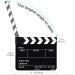 Flexzion Acrylic Clapboard Director's Clapper Board 10x12 - Hollywood Film Studio Slateboard for Home Video with Black/White Sticks - Buy Online on GoSupps.com