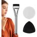 Samuliy Ultra Thin Foundation Brush | Ultra Thin Flat Head Strong Fluidity Foundation Brush | Makeup Brushes Set Foundation Brush With Sponges Puff Strong Fluidity Thin Brushes - Buy Online on GoSupps.com