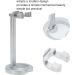 Stainless Steel Razor Holder & Shaving Brush Stand - Universal Men's Drying Stand for Safety Razors - Buy Online on GoSupps.com