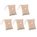 Dawwwwoi bamboo coal air purification bags activated carbon smell absorbers fresheners moisture absorbing device for home car etc. (5 pack every 100g) beige