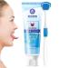 ONLYNERY Tongue cleaning gel set natural tongue kit for fresh ATE with mint fragrance |Safe tongue cleaner with a long handle and ergonomic head suitable for men women children