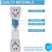 Temple 3PC Tooth Brushing Sand Timer Dental Timer for Kids. Countdown Smile and Brush for Healthy Teeth Blue Green & Red (3 min) - Buy Online on GoSupps.com