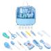 Baby Healthcare and Grooming Kit  Portable Baby Safety Care Set  Baby Essentials kit for Newborn (Blue 18 in 1)