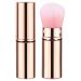 Retractable Makeup Brushes | Cosmetic Brush | Face Brushes Beginner Friendly Makeup Brushes Telescopic Compact Portable Soft Bristle Professional Foundation Brush for Travel Women Gold