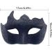 Niktule Mens Masquerade | Cosplay Half Face Prom Masquerade | Antique Fashion Accessories for Bar Wedding Carnival Ball Black - Buy Online on GoSupps.com