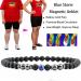 Shop Magnetic Foot Chain - 8.3'' Inner 6mm 2 Packs - Black Frosted & Blue Stone - Static Electricity Relief & Improved Sleep - Buy Online on GoSupps.com