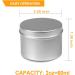DINGPAI 27pcs 2oz Metal Candle Tins - Round Empty Containers for Candle Making, Party Favors, Spices & Gifts - Silver Color - Buy Online on GoSupps.com