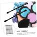 SOESFOUFU 30pcs Double Ended Eyeshadow Brush Makeup Blending Sponge Blush Stick Eye Makeup Wooden Handle Black - Buy Online on GoSupps.com
