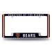 NFL Chicago Bears Monsters of The Midway Premium Full Color Long Lasting Zinc Alloy Chrome Plated Team License Plate Frame - 4 Screw Tag Holder with Highlighted Team Pride Cheer