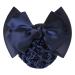 Gloryhonor Women Pro Bow Barrette Hair Clip Cover Bowknot Bun Snood Hairnet Hair Accessory - Blue