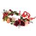 June Bloomy Women Floral Crown Wreath Headband Bridal BOHO Hair Garland (Berry 1) - Buy Online on GoSupps.com
