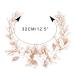Vakkey Rose Gold Wedding Flower Hair Vine Headband | Bridal Leaf Headdress & Pearl Jewelry for Women & Bridesmaids - Buy Online on GoSupps.com