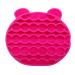 Beaupretty 2 1 Makeup Brush Holder Portable Brush Washing Tool Makeup Brush Cleaning Tool Makeup Removal Scrubber Holder Face Scrubbers Brush Pad Rack Brush Stand Make up Cleaner Rosy