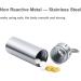 SHD Waterproof Pill Box Keychain - Stainless Steel Single Chamber Organizer for Outdoor Travel & Camping - Buy Online on GoSupps.com