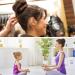 Kid's Blonde Hair Donut Bun Maker 6PCS - Small 2.5 Inch Beige Chignon Doughnut Shaper for Short Thin Hair - 6 Count - Buy Online on GoSupps.com