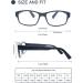 Shop Heeyyok Reading Glasses for Men - Large Rectangular Comfortable Fit 4 Pack - Stylish & Durable 2.0 Diopter Eyewear for Large Heads - Buy Online on GoSupps.com