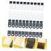 Minkissy 80 STK Cleaning Brush Set - Mini Cleaners for Hair Clippers Keyboard & Electric Shaver - Soft Fur White & Black - Perfect for Dust & Dirt Removal - Buy Online on GoSupps.com