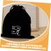 Healeved 5pcs Flannel Hair Dryer Bag Cosmetic Bag Hairdryer Bag Drawstring Purse Hair Dryer Drawstring Bag 26.00X23.00X0.50CMx5pcs Blackx5pcs - Buy Online on GoSupps.com
