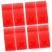 CLISPEED 2pcs Buckle Exercise Accessories Disc Clip Daily Use Disc Clamp Carrying Supply Outdoor Plastic Black Redx4pcs 4.5X2X2CMx4pcs