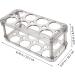 LIFKICH Food Tray Box Egg Carton Eggs Fridge Egg Portable Refrigerator Egg Rack Plastic Egg Holder Household re-usable Black 22.3X10.1X8.9CM - Buy Online on GoSupps.com