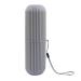 Toothbrush travel case toothbrush holder travel case |Dustproof toothbrush travel containers-multifunctional travel toothbrush mug organizer for home travel business camping school gray