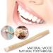 Eco-Friendly Compact Wooden Toothbrush | Gentle & Sustainable Oral Care - Buy Online on GoSupps.com