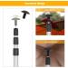 REDCAMP Aluminum Tarp Poles Set of 2 - Heavy Duty & Adjustable 35''-90''/75''-86'' - Lightweight Telescoping Tent Poles - Buy Online on GoSupps.com