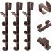 LABRIMP 3pcs Door Coat Hook Hat Hooks Purses Coat Hangers Coat Hooks Entryway Door Back Hook Organizer Towel 28.5X3.8X2CM Brown - Buy Online on GoSupps.com