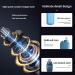 Portable Nose Hair Trimmer for Men & Women - Rechargeable 360 Capture Washable Cutter Head - Blue - Buy Online on GoSupps.com