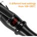 Professional Hair Curler - 1/2 to 1 Inch Ceramic Tapered Curling Wand with Short Clamp & Auto Shut Off - Black - International Shipping Available - Buy Online on GoSupps.com