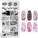 Nail Stamping Plates - Marble Pattern Stainless Steel Nail Art Stencil Tools for Perfect Designs - Buy Online on GoSupps.com
