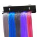 Hair extension hanging wall-mounted hair wigs storage wall suspension hair color style display holder for hairdressing salon home use (XL-black) XL black