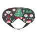 Christmas Tree and Snowman Print Double-Sided Eye Mask Soft and Light Blocking for Enhancing Sleep Quality