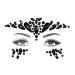 black face stickers jewels Mermaid Face Gems Glitter Rave holiday forehead black Face jewels halloween costumes Makeup beauty Bohemian Stickers