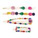 YAZILIND 4Pcs Hair Clip Sets Female Fashion Geometric Color Rhinestone Hair Accessories
