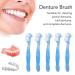 Professional 5-Part Press Brush Toothbrush Set for Cleaning False Teeth | Ideal Prosthesis Care - Buy Online on GoSupps.com