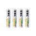 EBL AAA Rechargeable Batteries 1100mAh High Capacity Ni-MH 1.2V 4 Pack (Battery Case Included)