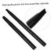 FRCOLOR Retractable Eyebrow Brush Set - 6 Pcs Angled Makeup Brushes & Mini Eyeliner Tool | Travel-Friendly Cosmetic Brushes in Black - Buy Online on GoSupps.com
