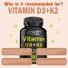 Health Dose Vitamin D3 10 000 IU + K2 (MK7) Supplement 2-in-1 Formula Immune Support a Healthy Mood Heart Joint Teeth Bone Health Calcium Absorption 180 softgels. (1) - Buy Online on GoSupps.com