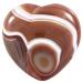 Nupuyai Carnelian Heart Palm Worry Stone for Chakra Reiki Healing Crystal Love Stone for Home Decoration 45mm Multicolour/Carnelian/45x40mm