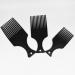 3 Pieces Afro Hair Pick Comb Smooth & Sturdy Wide Tooth Hair Pick Comb Plastic Hairdressing Styling Tool for Natural Curly Hair Style Black - Buy Online on GoSupps.com