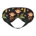Monkeys Swinging from Palms Sleep Mask Adjustable Double -Sided Eye Mask Soft Sleeping Eye Covers for Sleeping Perfect Shading Reduce Eye Edema
