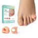 Welnove Toe Separator for Overlapping Toes - Toe Spacers for Bunions - Toe Corrector for Hammer Toes Realign Crooked Toes - Preventing Rubbing Relieve Pressure (Small Size 6 Pack)