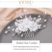 IYOU Princess Wedding Hair Combs White Flower Headpiece Pearl Bridal First Communion Hair Accessories for Girls - Buy Online on GoSupps.com